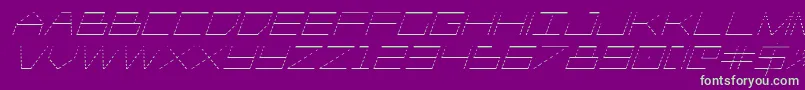 Player1upgradital Font – Green Fonts on Purple Background