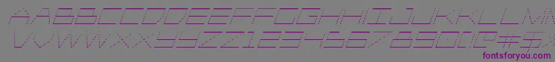 Player1upgradital Font – Purple Fonts on Gray Background