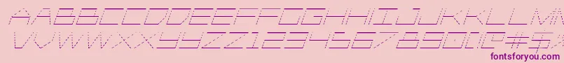 Player1upgradital Font – Purple Fonts on Pink Background