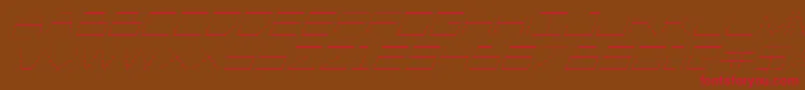 Player1upgradital Font – Red Fonts on Brown Background