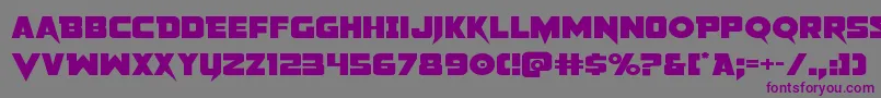 Pistoleerexpand2 Font – Purple Fonts on Gray Background