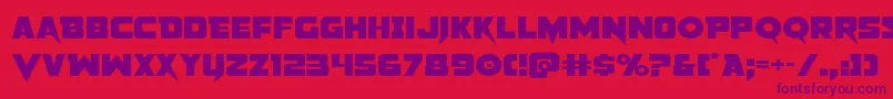 Pistoleerexpand2 Font – Purple Fonts on Red Background