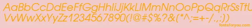 Шрифт AvantgardegothiccOblique – оранжевые шрифты на розовом фоне