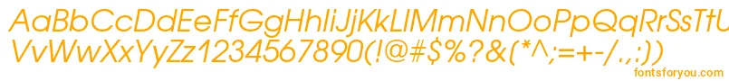 Шрифт AvantgardegothiccOblique – оранжевые шрифты
