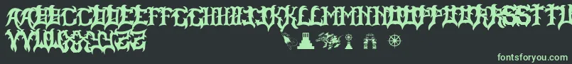 SlayerDragon Font – Green Fonts on Black Background