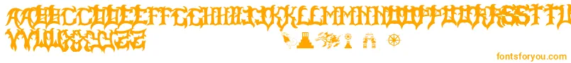 SlayerDragon Font – Orange Fonts on White Background