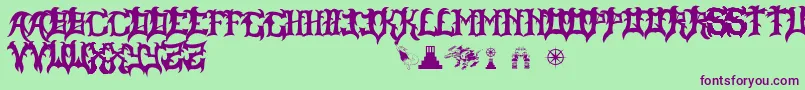 SlayerDragon Font – Purple Fonts on Green Background