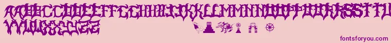 SlayerDragon Font – Purple Fonts on Pink Background