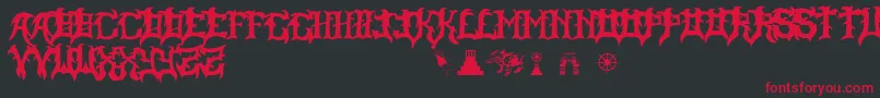 SlayerDragon Font – Red Fonts on Black Background