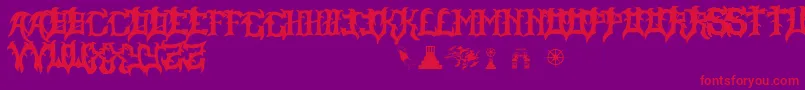 fuente SlayerDragon – Fuentes Rojas Sobre Fondo Morado