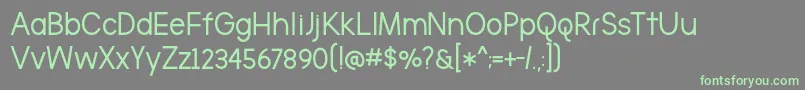 BmdTheBrooklynBold Font – Green Fonts on Gray Background