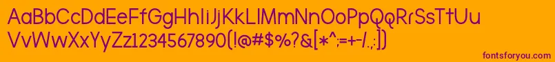 fuente BmdTheBrooklynBold – Fuentes Moradas Sobre Fondo Naranja