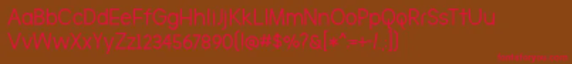 BmdTheBrooklynBold Font – Red Fonts on Brown Background
