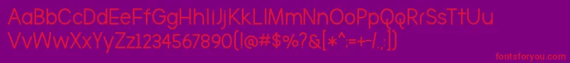 BmdTheBrooklynBold Font – Red Fonts on Purple Background