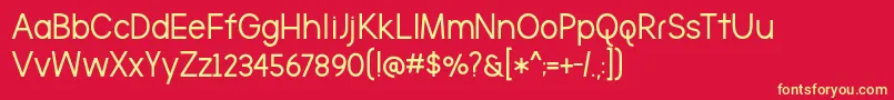 BmdTheBrooklynBold Font – Yellow Fonts on Red Background