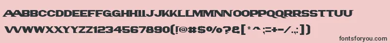 Panamlogotext Font – Black Fonts on Pink Background