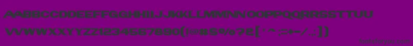 Panamlogotext-fontti – mustat fontit violetilla taustalla