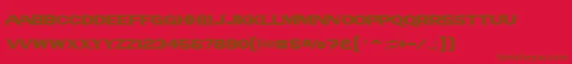 Panamlogotext Font – Brown Fonts on Red Background