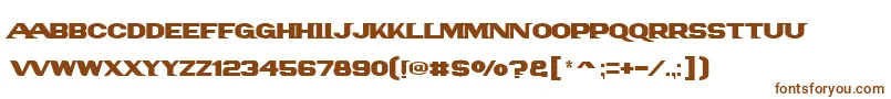 Шрифт Panamlogotext – коричневые шрифты на белом фоне