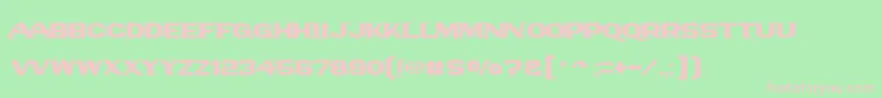 Panamlogotext Font – Pink Fonts on Green Background