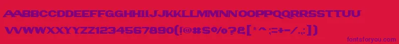 Panamlogotext Font – Purple Fonts on Red Background
