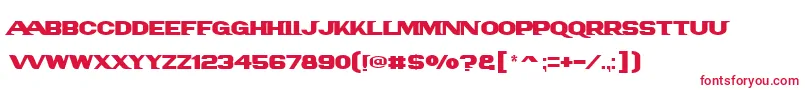 フォントPanamlogotext – 赤い文字