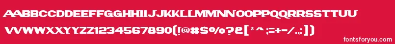 フォントPanamlogotext – 赤い背景に白い文字