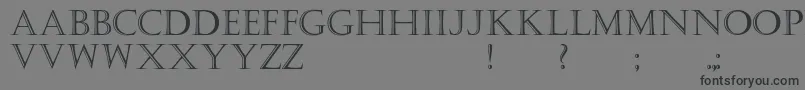 Kastellar Font – Black Fonts on Gray Background