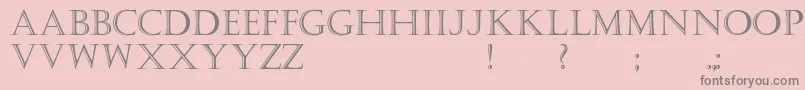 Kastellar Font – Gray Fonts on Pink Background