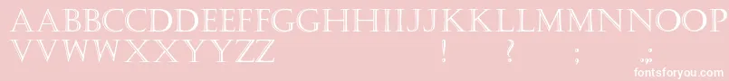 Kastellar Font – White Fonts on Pink Background