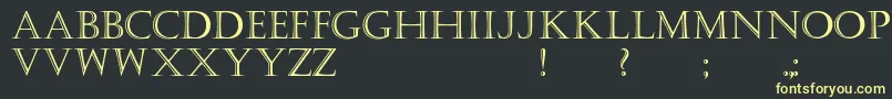 Kastellar Font – Yellow Fonts on Black Background