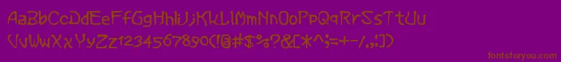 VerminMagic Font – Brown Fonts on Purple Background