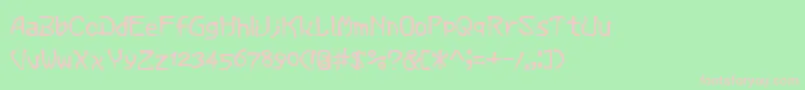 VerminMagic Font – Pink Fonts on Green Background