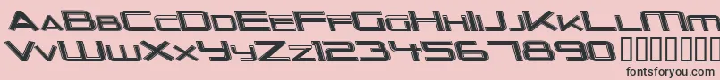 OuterLimitsExtendedItalic Font – Black Fonts on Pink Background