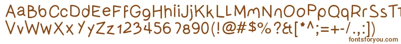 Olivessanspimientolight Font – Brown Fonts on White Background