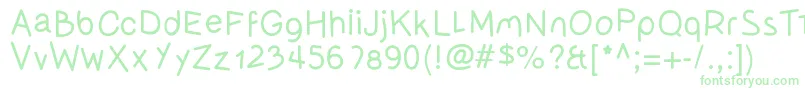 Olivessanspimientolight Font – Green Fonts on White Background