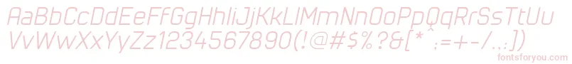 CuyabraOblique Font – Pink Fonts on White Background