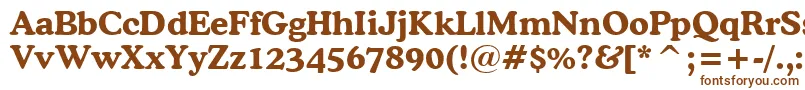 CooperBoldBt Font – Brown Fonts on White Background