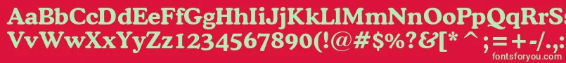 More about CooperBoldBt Font CooperBoldBt Font – Green Fonts on Red Background