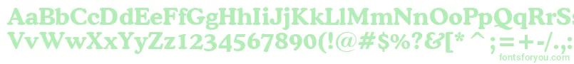 CooperBoldBt Font – Green Fonts on White Background