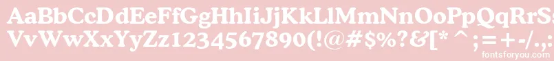 CooperBoldBt Font – White Fonts on Pink Background