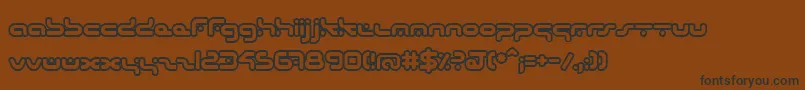 More about HybridO Font HybridO Font – Black Fonts on Brown Background