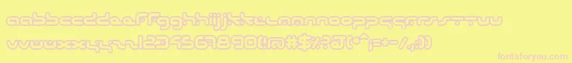 HybridO Font – Pink Fonts on Yellow Background