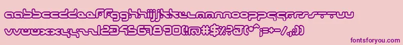 HybridO Font – Purple Fonts on Pink Background