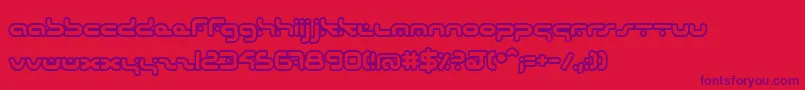 HybridO Font – Purple Fonts on Red Background