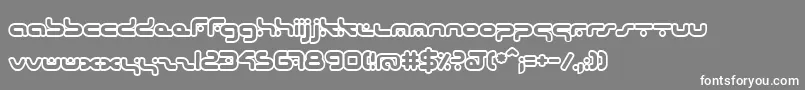 HybridO Font – White Fonts on Gray Background