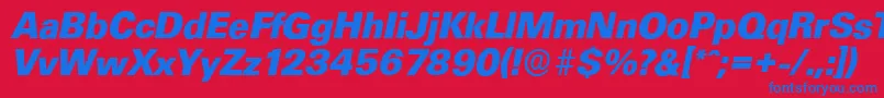 Подробнее о шрифте UltimateserialXboldItalic Шрифт UltimateserialXboldItalic – синие шрифты на красном фоне