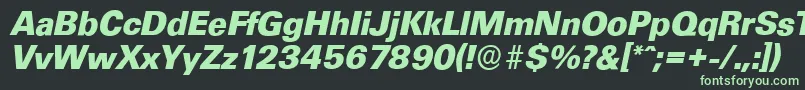 More about UltimateserialXboldItalic Font UltimateserialXboldItalic Font – Green Fonts on Black Background