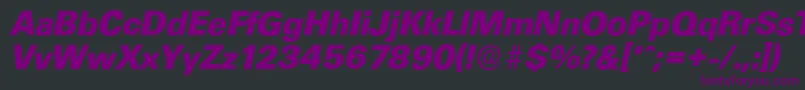 UltimateserialXboldItalic Font – Purple Fonts on Black Background