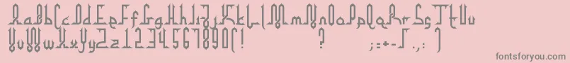 AlphaKufiRegular Font – Gray Fonts on Pink Background